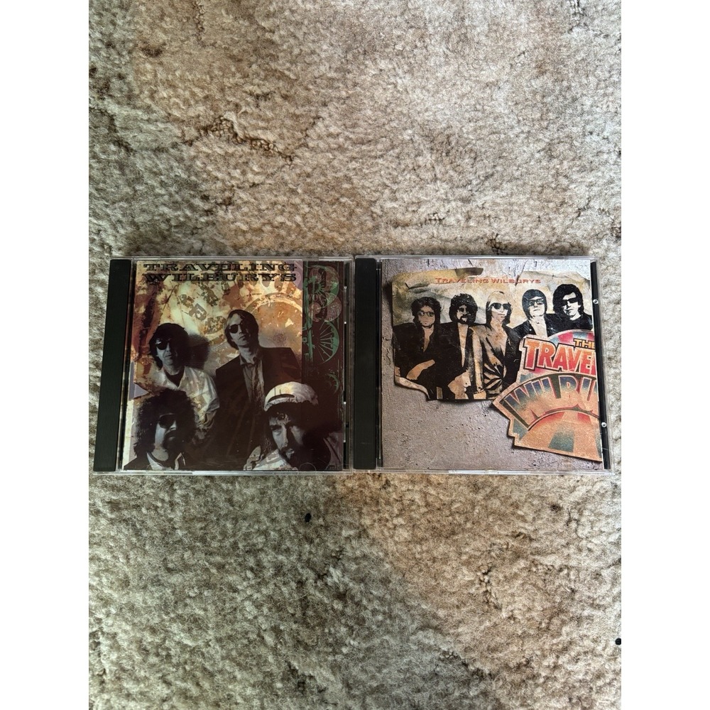 Traveling Wilburys CD Lot Vol 1 & 3 George Harrison Bob Dylan Tom Petty 2 CD